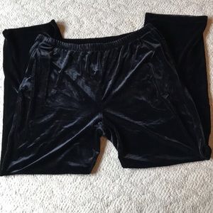 Land’s End elastic waist velour pants